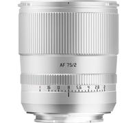 TTARTISAN AF 75 mm F2 Objectif plein format L Mount, mise au point automatique STM, grande ouverture avec anneau de diaphragme encliqué, compatible avec les appareils photo Panasonic/Lumix/Leica