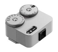 TTARTISAN Compteur de lumière II à deux cadrans pour régler l'ISO, compatible avec support de griffe froide pour photographie ISO vitesse (argent)