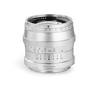 TTArtisan Objectif 50 mm f1.2 APS-C Corps en métal Compatible avec Monture Fuji FX - Argent