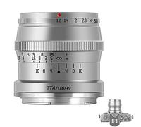 TTARTISAN Objectif APS-C 50 mm F1.2 Mise au point manuelle compatible avec les appareils photo à monture L TL2 T TL CL FP (argent)