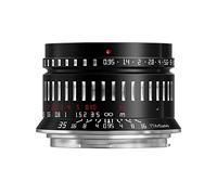 TTArtisan Objectif d'appareil Photo sans Miroir 35 mm F0.95 APS-C à Grande Ouverture Manuelle pour Monture E Compatible avec A5000, A6000, A6100, A6300, A6400, A6500, A6600, NEX-5, NEX-7