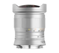 TTARTISAN Objectif de caméra fisheye 11 mm F2.8 plein cadre ultra large Mise au point manuelle Argenté (pour L)