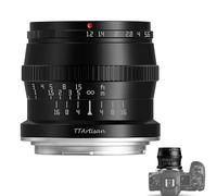 TTArtisan Objectif F1.2 de 50 mm F1.2 pour appareil photo APS-C objectif manuel pour Canon EOS RF-Mount EOS R RP R5 R6 (Noir)