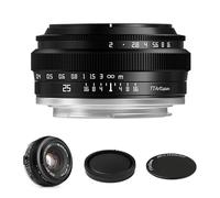 TTArtisan Objectif grand angle APS-C F2 25 mm - Objectif fixe manuel - Compatible avec les appareils photo Fuji X-Mount X-A2 X-A2 X-A3 X-A5 X-A7 X-H1 XT1 X-T2 X-T3 X-T20 X-T30 X-T100 X-T200 X-PRO1