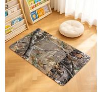TTBAoDAoY Tapis de Porte Paillasson 40x60cm Interieur et Extérieur Antidérapant Absorbant, Arbre Camouflage Vintage de la Vieille forêt