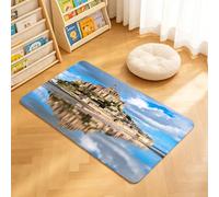 TTBAoDAoY Tapis de Porte Paillasson 40x60cm Interieur et Extérieur Antidérapant Absorbant, Château de Chillon, Suisse Célèbre château médiéval pittoresque, lac Léman, Alpes rocheuses, Architecture