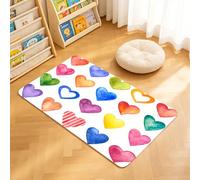 TTBAoDAoY Tapis de Porte Paillasson 40x60cm Interieur et Extérieur Antidérapant Absorbant, Décoration Grunge pour la fête des mères Formes Arc-en-Ciel, Amour, Design Romantique et Son thème