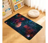 TTBAoDAoY Tapis de Porte Paillasson 40x60cm Interieur et Extérieur Antidérapant Absorbant, Fond d'écran de l'univers Cosmique avec de Multiples planètes et étoiles extraterrestres