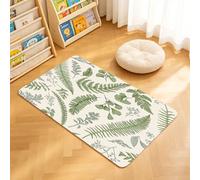 TTBAoDAoY Tapis de Porte Paillasson 40x60cm Interieur et Extérieur Antidérapant Absorbant, Fond répété de Feuillage de forêt de fougères et de brins de Verdure botanique
