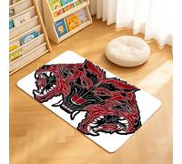 TTBAoDAoY Tapis de Porte Paillasson 40x60cm Interieur et Extérieur Antidérapant Absorbant, Logo de Cerbère en tête, tiré de l'enfer, prêt à se Battre