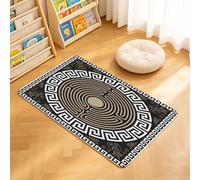 TTBAoDAoY Tapis de Porte Paillasson 40x60cm Interieur et Extérieur Antidérapant Absorbant, Motif sans Couture de Mandala Labyrinthe Grec Antique