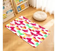 TTBAoDAoY Tapis de Porte Paillasson 40x60cm Interieur et Extérieur Antidérapant Absorbant, Papillons Aquarelle colorés aux Grandes Ailes colorées, Animal Totem, Douleur