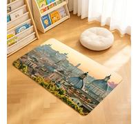 TTBAoDAoY Tapis de Porte Paillasson 40x60cm Interieur et Extérieur Antidérapant Absorbant, Vue de Rome Depuis Le château Saint-Ange, Monument Historique du Vatican, en Italie