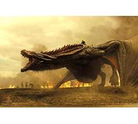 TTbaoz 1000 pièces de Puzzle pour Adultes Game of Thrones Dragon Affiche Couverture Enfants Puzzle Ensembles de Puzzle pour la Famille | Jeu éducatif