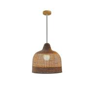 TTBDDDYH Suspension en bambou tissée à la main, style Wabi-sabi, luminaire décoratif d'intérieur, idéal pour un restaurant, un salon de thé, un bar ou une chambre à coucher, style japonais, E27, 35 x