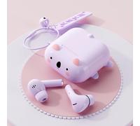 Ttbesmi Écouteurs sans fil mignons roses pour enfants pour l'école avec étui pour iPhone Android Kawaii écouteurs pour enfants pour petits canaux auditifs femmes