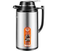 TTCHDPBX Pichet Isotherme Carafe à café Thermique en Acier Inoxydable, Thermos intérieur en Verre, Flacon sous Vide avec poignée Anti-brûlure, Carafe Thermique de Voyage Portable