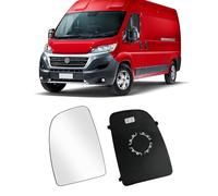 TTCR-II 1PCS Verre Rétroviseur Compatible avec Fiat Ducato/Citroen Jumper/Peugeot Boxer Verre Miroir Chauffant 2006-2021 Rétroviseur Rechange pour Ducato/Jumper/Boxer Spaceback Miroir(Gauche)