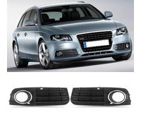 TTCR-II 2 PCS Caches Antibrouillard Compatibles avec Audi A4 B8 8K 2009-2011 Grille de Phare antibrouillard Gauche + droite A4 B8 Cadre Calandre anti-brouillard 8KD807681/8KD807682-Noir