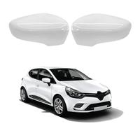 TTCR-II 2 PCS Coque de Rétroviseur Compatibles avec Clio MK4 Boîtier de Rétroviseur 2012-2016 pour Captur Première Génération J87 2013-2019/ Zoe 2012-2024 Couverture Miroir Gauche+Droite-Blanc