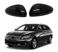 TTCR-II 2 PCS Couvercle de Poignée Compatible avec Peugeot 107 Poignée Porte Intérieure Peugeot 107 / Citroën C1 / Toyota Aygo Base d'accoudoir 2005 2006 2007 2008 2009 Noir (Gauche)