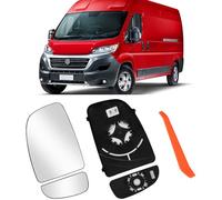 TTCR-II 2PCS Verre Rétroviseur Compatible avec Fiat Ducato/Citroen Jumper/Peugeot Boxer Verre Miroir Chauffant 2006-2021 Rétroviseur Rechange pour Ducato/Jumper/Boxer Spaceback Miroir(Gauche)
