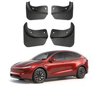 TTCR-II 4 PCS Compatible avec Bavette Tesla Model Y L 6 Places 2026 2027+, Aucun Perçage Nécessaire Model Y L Bavettes Anti-éclaboussures Ailes, Garde-Boue Avant et Arrière avec Vis de Montage