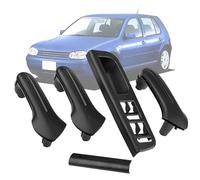 TTCR-II 5PCS Compatible avec Poignée de Porte Intérieure VW Bora Variant Golf IV Poigner de Porte Droite + Poignée Intérieure Gauche PASSAT B5/JETTA/GOLF MK4 poignee passager-Noir
