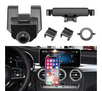 TTCR-II Base de Support de téléphone de Voiture Compatible avec Mercedes Benz Classe C GLC 2015 2016 2017 2018 Accessoires de Voiture Mise à Niveau du Support de Smartphone réglable Rotatif à 360°