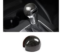 TTCR-II Compatible avec Audi A3 Couvercle Pommeau Levier Vitesse Fibre de Carbone, Couvercle tête pommeau de Levier pour Audi A3 S3 (2013-2020) Q2 SQ2 (2017-2023) Garniture de Changement Vitesse
