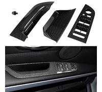 TTCR-II Compatible avec Poignée de Porte BMW Série 3 E90 LCI/E91 LCI 2008-2011,Garniture Poign e de Porte,Poignée Intérieure Gauche 320i,323i,325i,328i,335i-35.5CM(Pas de démontage)-Fibre de Carbone