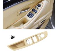 TTCR-II Compatible avec Poignée de Porte BMW Série 5 F10/F11, Garniture Poign e de Interieur, Poignee de Porte Avant, Poignée Intérieure Gauche F10 F11:520 523 525 528 530 535 (2010-2016)-Beige