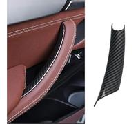 TTCR-II Couvercle De Poignée De Porte Compatible Avec Bmw X5 X6, Motif Fibre De Carbone Abs Côté Conducteur (Compatible Avec Bmw X5 2007-2013 Et X6 2008-2014) (Gauche)