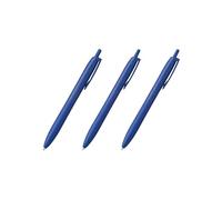 TTDLMO Crayon Mitsubishi, stylo à bille permanent, encre tactile légère jet stream, 3 stylos d'écriture lisses à pointe fine, encre bleue | 0,5 mm | Papeterie japonaise | Fournitures de bureau |