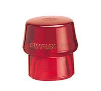 Tte mailappe am.60mm dure plast.rouge p.Simplex dtail HALDER