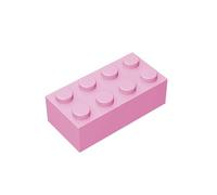 TTEHGB TOY Bloc de briques classiques en vrac 2x4 - 100 pièces - Rose brique de construction - Compatible avec pièces Lego 3001 (couleur : rose)