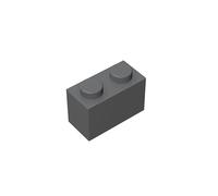 TTEHGB TOY Classic Building Brick 1x2 Bloc de 100 briques en vrac, compatible avec les pièces et pièces 3004, kit de jeu créatif - 100 % compatible avec toutes les grandes marques de briques (couleur