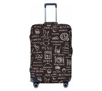 Ttetddd Housse de protection lavable avec fermeture éclair et boucle, motif libellules et coléoptères, 71,1 cm, Menu des boissons et du restaurant, S