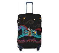 Ttetddd Smoky Mountains Housse de protection lavable pour valise avec fermeture éclair et boucle 71,1 cm, Spirit Horse Galop, M