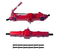 TTETTZ 1:16 RC CAR RC avant et ASSIEUX ALAGE PIÈCES RÉPARATION PIÈCES ACCESSOIRES DIY MÉTAL INSTALLATION METTOLE RODIFIÉE pour WPL C14, Rouge