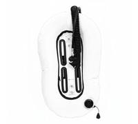 TTETTZ 1 Pièce Gilet de Plongée en Nylon Performant Système Backmount Wing Gestion Optimisée du Trimmage Horizontal Bouée à 30 Lbs de Adaptée aux, Blanc