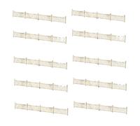 TTETTZ 10 Pièces Miniature Fences Modèle Barrière Bois Maquette Architecture Décor Convient à Hobby Scénographie Exposition Collection, Style B