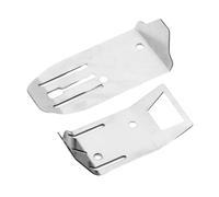 TTETTZ 2 Pièces En Acier Inoxydable Châssis Plaque de Dérapage avant et Arrière Plaques de Interrupteur Châssis Fits pour ARA2106 1/18 RC MODÈLE ACCESSOIR