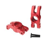 TTETTZ 2 Pièces Ensemble Moyeu Roue Arrière pour Voiture RC 1/14 Axe En Alliage D'Aluminium Pièce Upgrade Compatible Camion Court Parfait pour Réparation et, Rouge