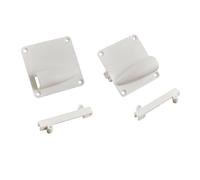 TTETTZ 2 Plaques de Protection Blanches pour Servos de 6, 8 et 9 G pour Avions RC à Voilure Fixe