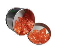 TTETTZ 25 Pièces Polyèdre Dés Polyédriques Dés D4 Dés Jeux de Plateau Dés Collection En Acrylique Léger avec Marquage Blanc et Boîte de Stockage, Orange