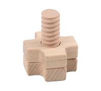 TTETTZ 2x Blocs En Bois, Jeu de Boulons de Tri, Jouet de Compétences de Base, Jouet Combiné Vis et écrou