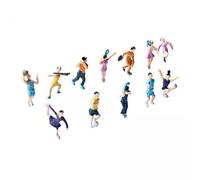 TTETTZ 2x Figurines Miniatures de Joueur de Sport, Figurine de Poupée de Sport Miniature, Mini Figurines D'ornement de Personnes Minuscules, Figurine de Joue