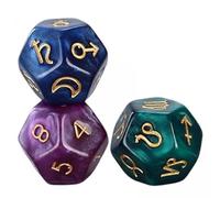 TTETTZ 3 Dés Constellation, Jouets de Divertissement et de Loisirs, Jaune Clair