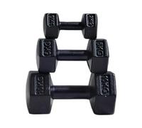 TTETTZ 3 Pièces Ensemble de Jeu de Sport Maison de Poupée Salle de Sport Haltère Scène Décorative Maison de Poupée Haltère Miniature Bouilloire Cloche, pour, Noir